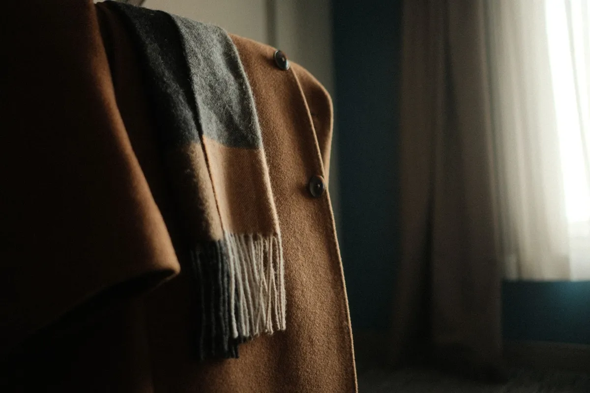 Écharpe cachemire femme camel — photo 1